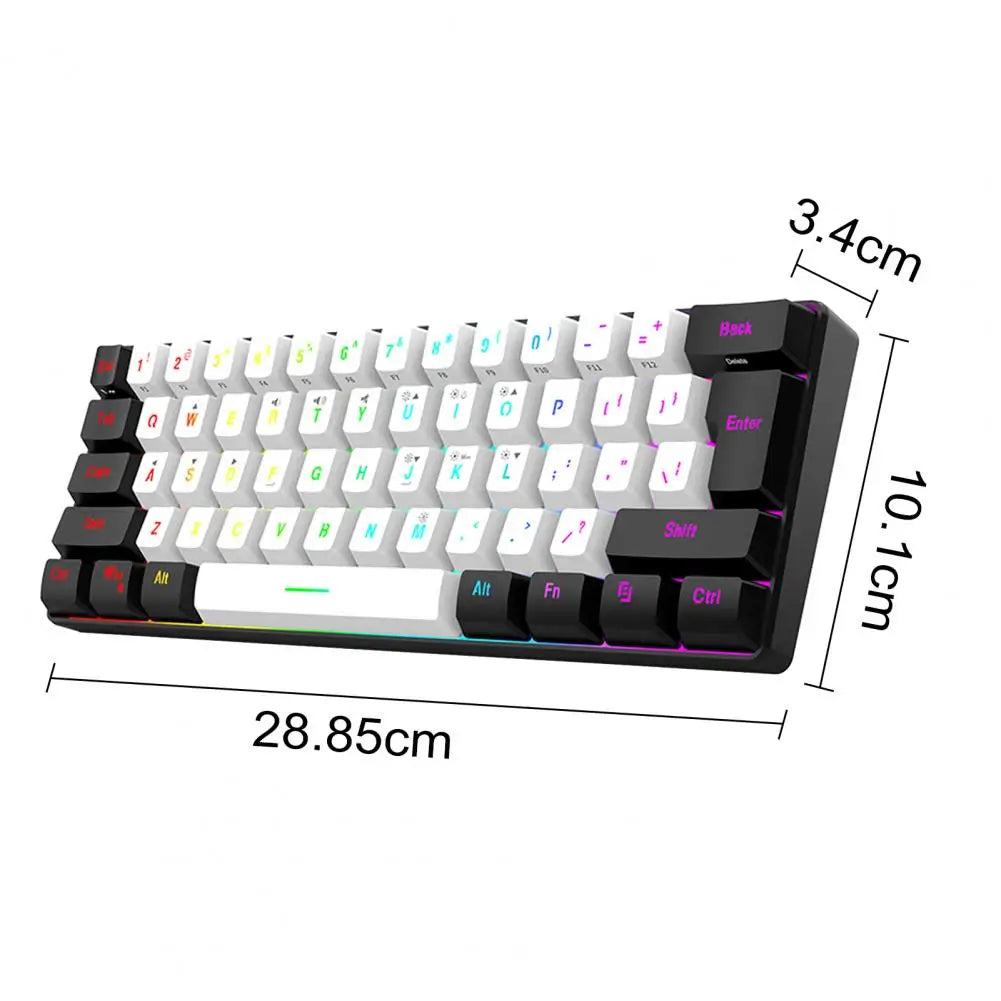 Clavier Mécanique 61 Touches – Éclairage RGB et Performance Ultime