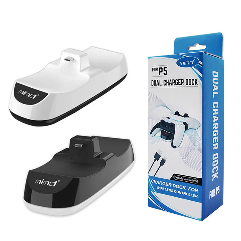 Station de Charge Double pour Manettes PS5 – Support Compact & Recharge Rapide