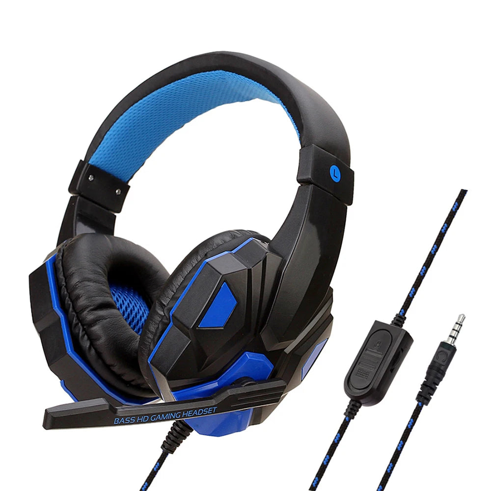 Casque Gaming : Filaire 1M / Basses renforcées / 20 000 Hz / Micro intégrer / Compatible PC, PS5, Xbox, Switch, Smartphone